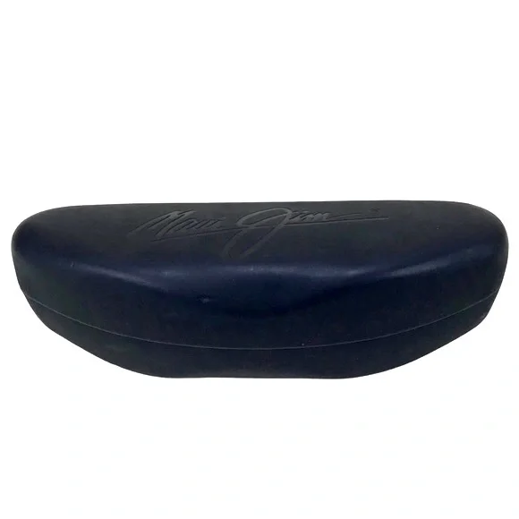 Vintage Maui Jim Sport Dark Blue Eyeglass Case Hinged Clamshell - Picture 1 of 5
